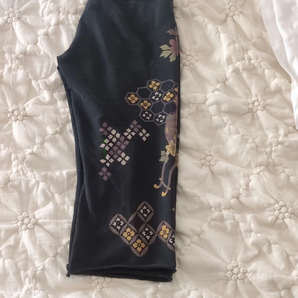Lucky Brand Floral Sweatpants - Black and Multicolor - Picture 2 of 3